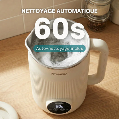VitaMixia -- Multifonctions 8-en-1 , Préparer Du Lait Végétal , Des Jus & Bien Plus