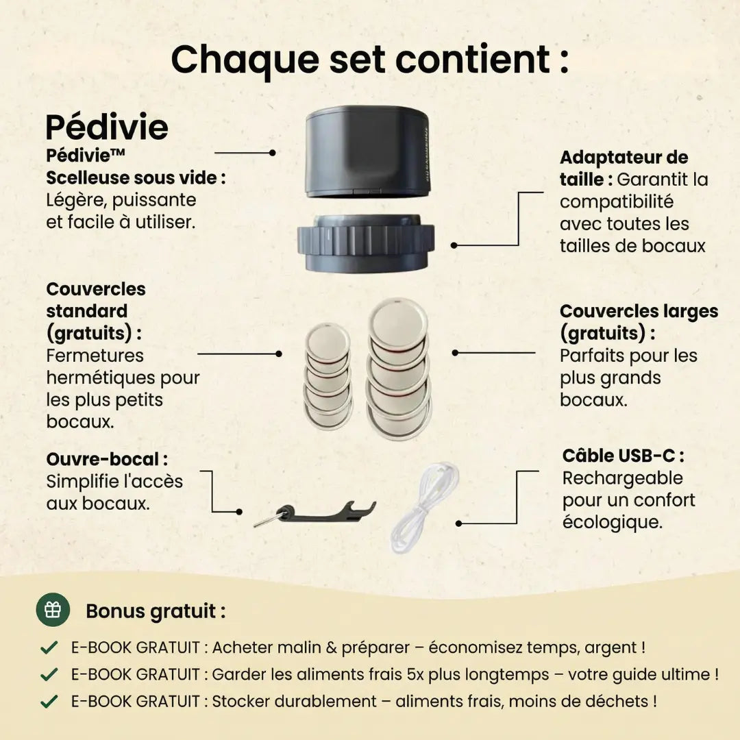 Vos aliments restent frais plus longtemps. Moins de gaspillage. Moins de stress.