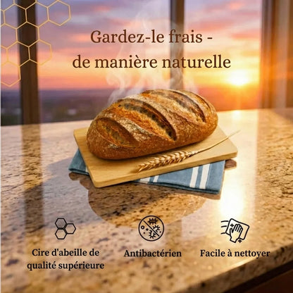 Sacs à pain premium 100 % coton et cire d’abeille