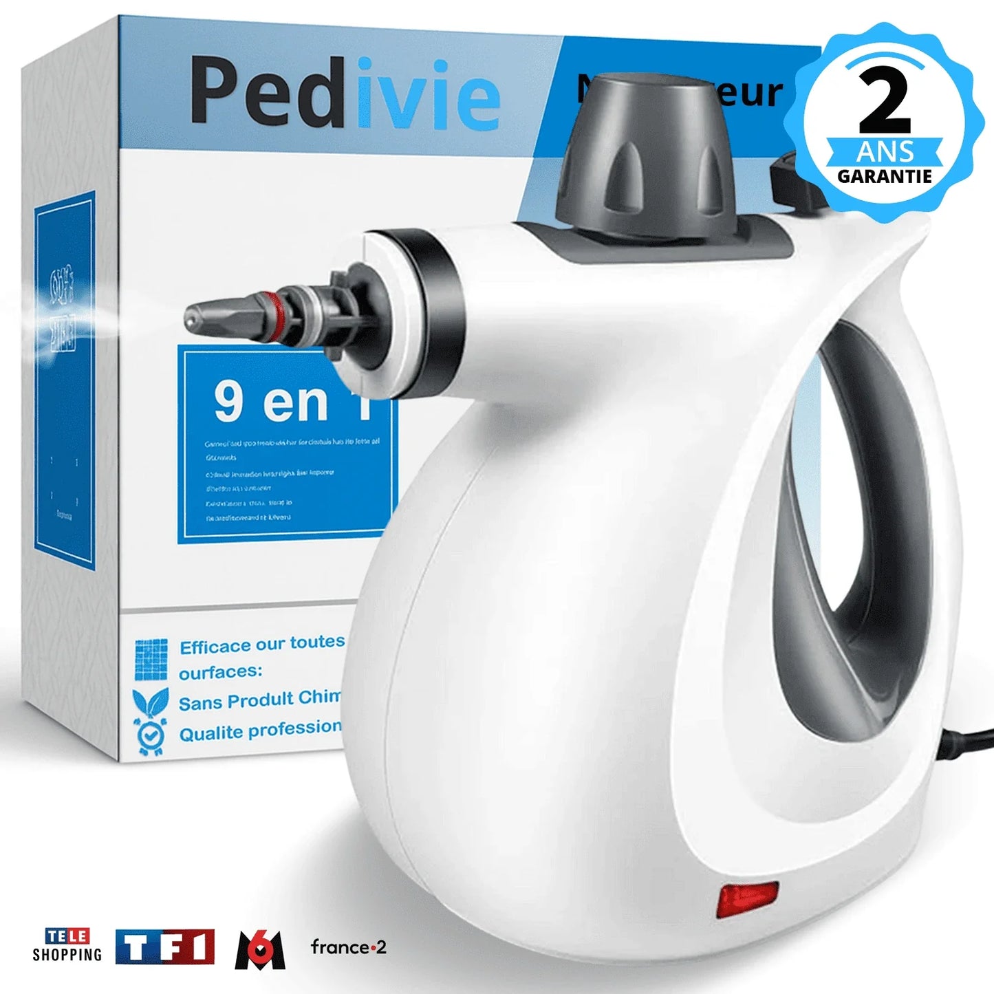 RedSteam V15 Pro Parní čistič - Dezinfekce na úrovni nemocnic | 9v1 & Bez toxických látek