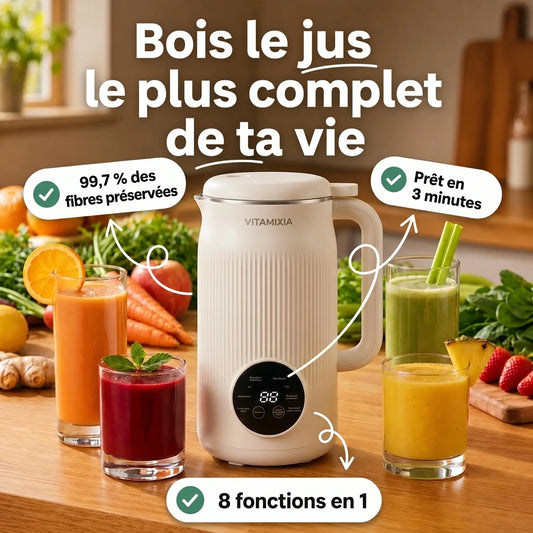 Vitamixia: L'Appareil 8-en-1 Qui Garde 100% de Vos Fibres (Et Se Nettoie Tout Seul)