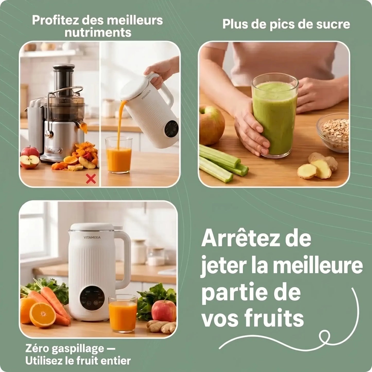Vitamixia: L'Appareil 8-en-1 Qui Garde 100% de Vos Fibres (Et Se Nettoie Tout Seul)