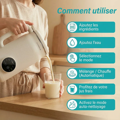 VitaMixia : Multifonctions 8-en-1 , Préparer Du Lait Végétal , Des Jus & Bien Plus