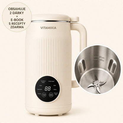 VitaMixia – Multifunkční přístroj 8v1 pro přípravu rostlinného mléka, džusů a mnoho dalšího.