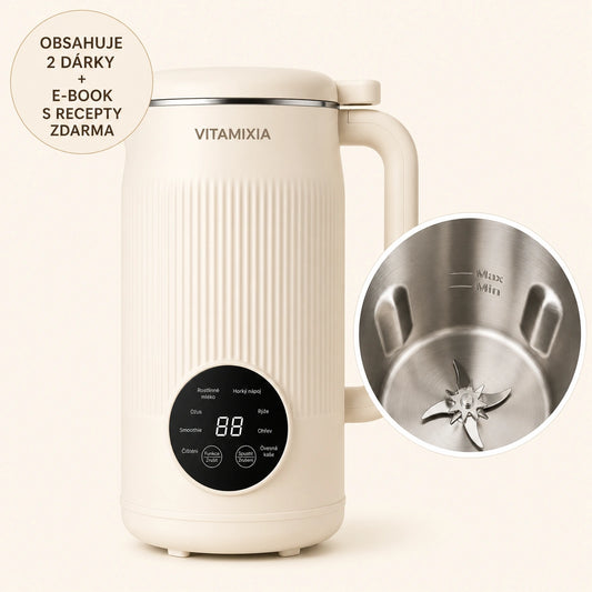 VitaMixia – Multifunkční přístroj 8v1 pro přípravu rostlinného mléka, džusů a mnoho dalšího.