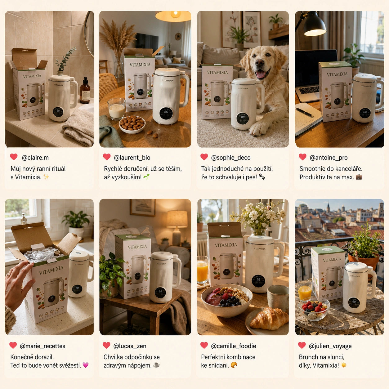 VitaMixia – Multifunkční přístroj 8v1 pro přípravu rostlinného mléka, džusů a mnoho dalšího.
