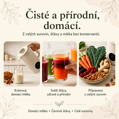 VitaMixia – Multifunkční přístroj 8v1 pro přípravu rostlinného mléka, džusů a mnoho dalšího.