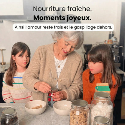 Vos aliments restent frais plus longtemps. Moins de gaspillage. Moins de stress.