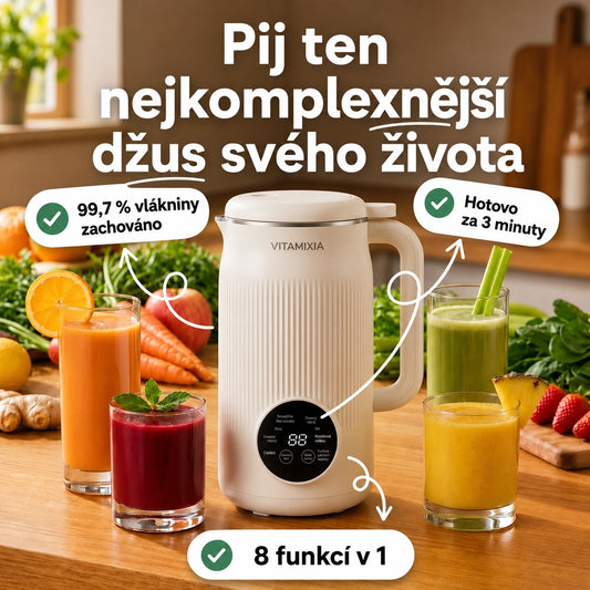 Vitamixia: Spotřebič 8 v 1, který zachová 100 % vaší vlákniny (a umyje se sám)
